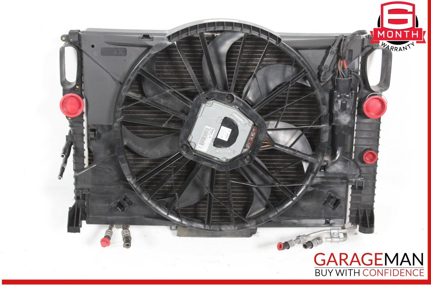 06-09 Mercedes W211 E350 Engine Cooling Radiator A/C AC Condenser Assembly OEM