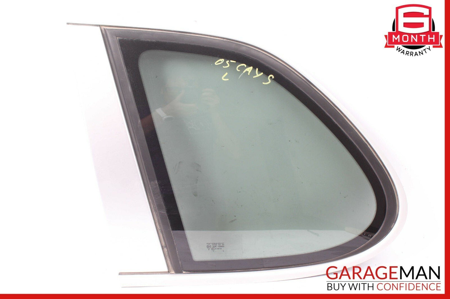 03-06 PORSCHE CAYENNE 955 REAR LEFT DRIVER SIDE QUARTER WINDOW GLASS OEM