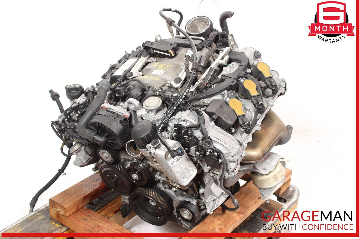 10-12 Mercedes X204 GLK350 3.5L M272 Engine Motor Block Assembly OEM