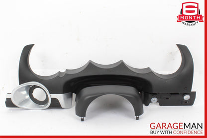 11-18 Porsche Cayenne 958 Steering Column Cover Trim Black OEM