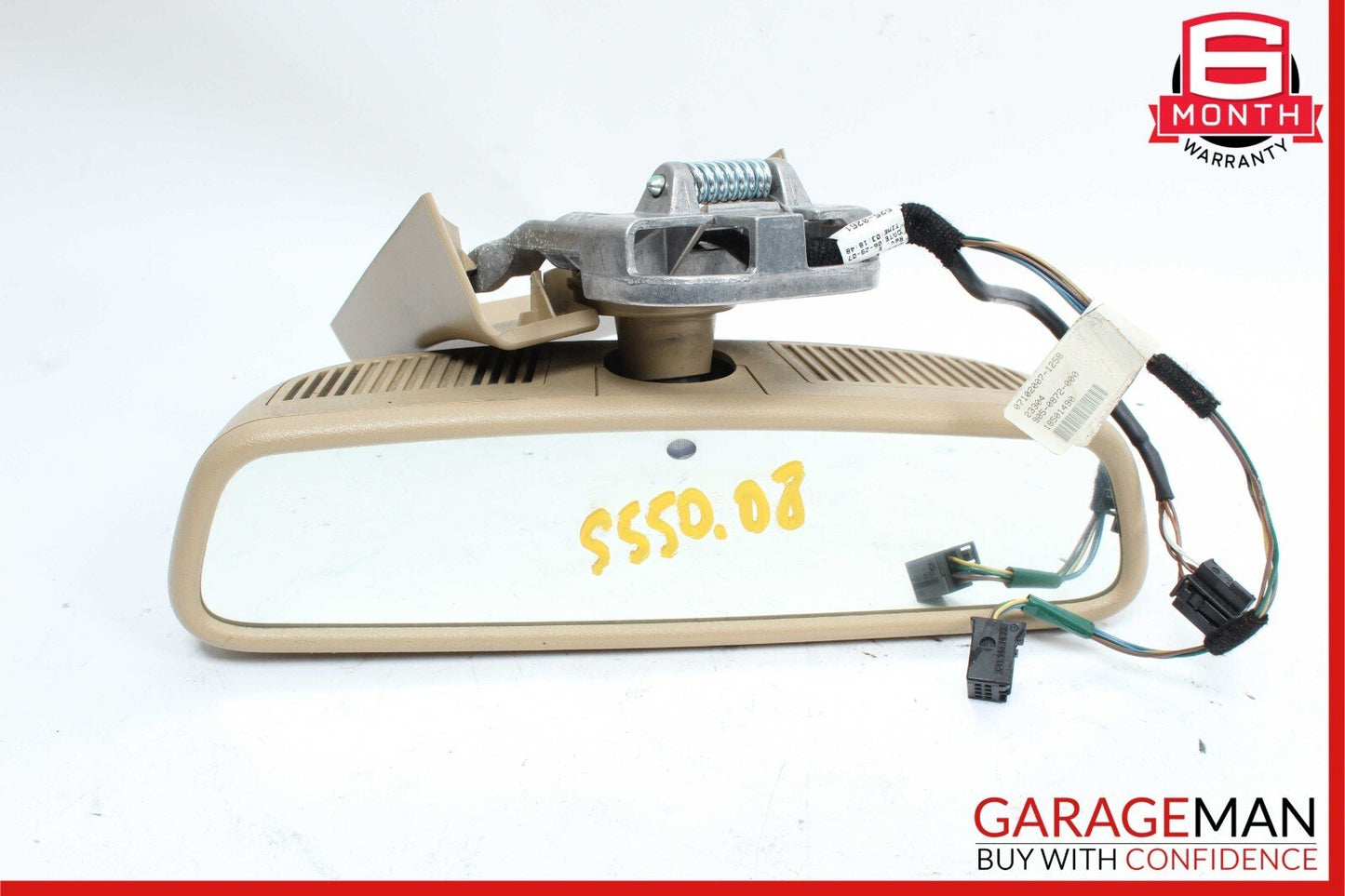 07-13 Mercedes W221 S550 S600 S63 AMG Interior Top Rear View Mirror Brown OEM
