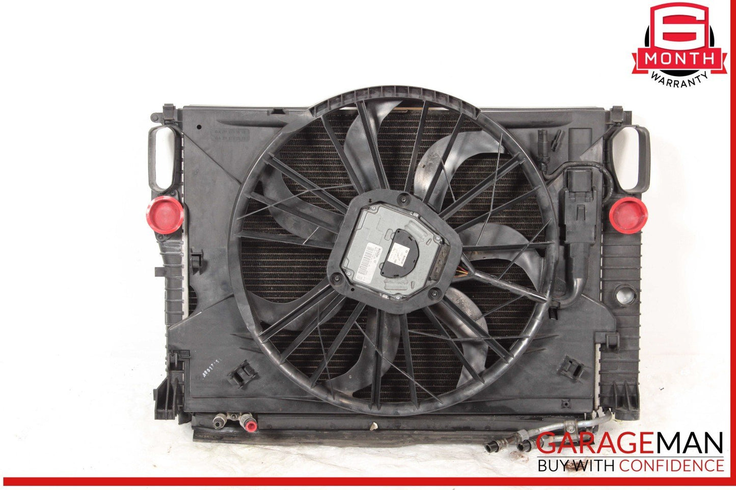 03-09 Mercedes W211 E350 Engine Motor Cooling Fan Radiator A/C Condenser Assy