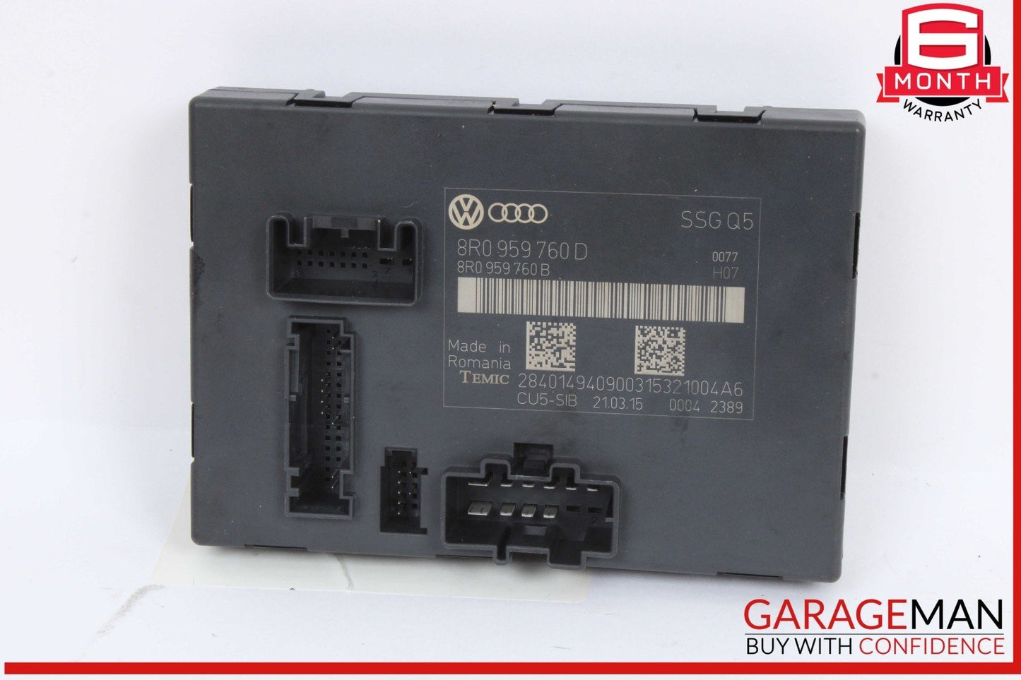 13-17 Audi Q5 SQ5 Front Left Driver Side Memory Seat Control Module Unit OEM