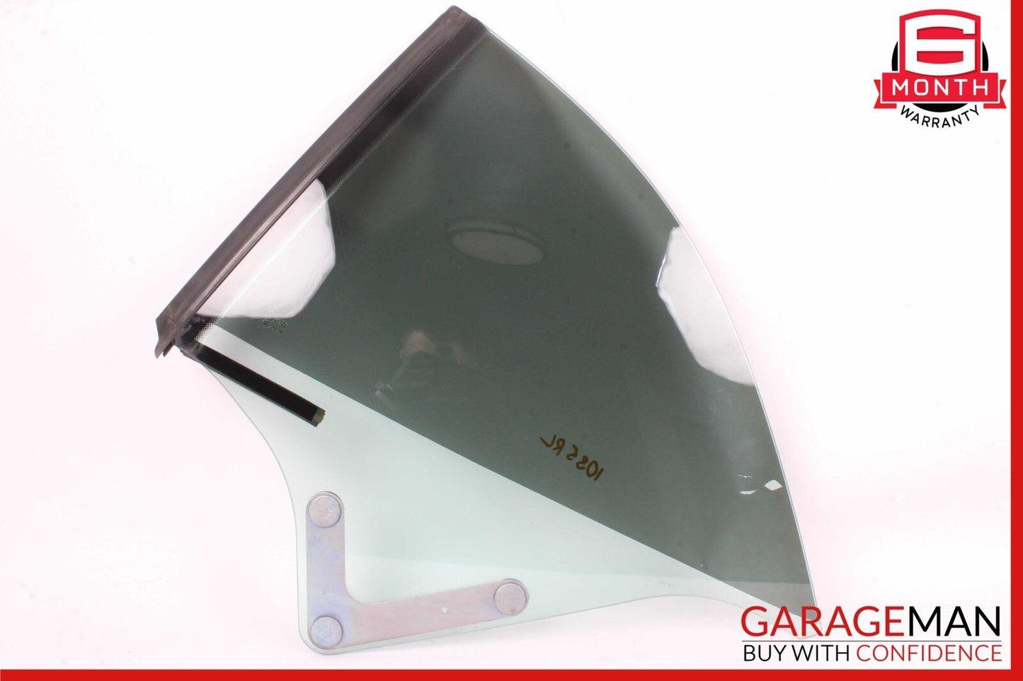 08-17 AUDI S5 REAR LEFT DRIVER DOOR QUARTER WINDOW GLASS OEM