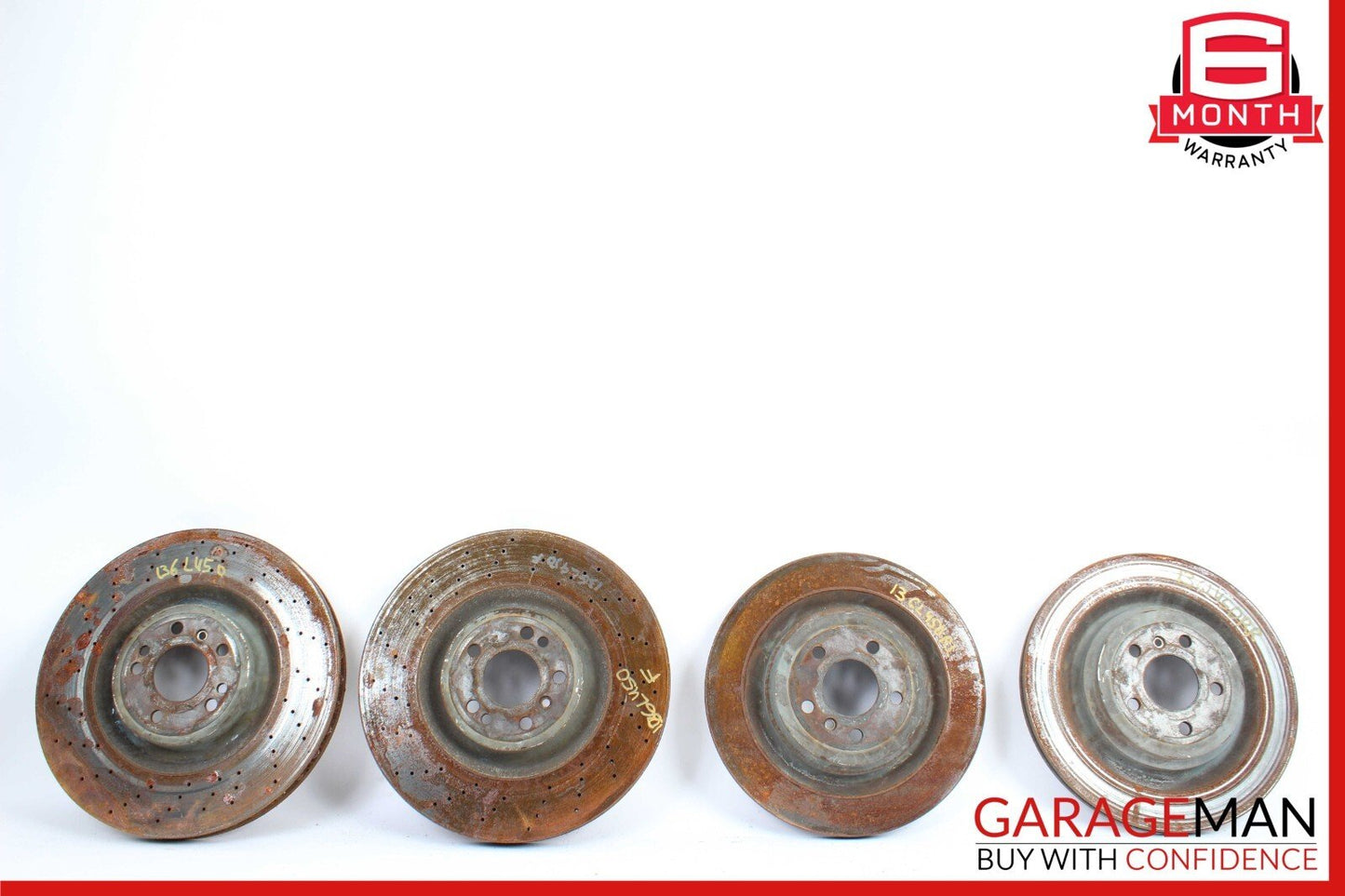 13-19 Mercedes X166 GL450 GL550 Complete Front & Rear Brake Rotor Disc Set of 4