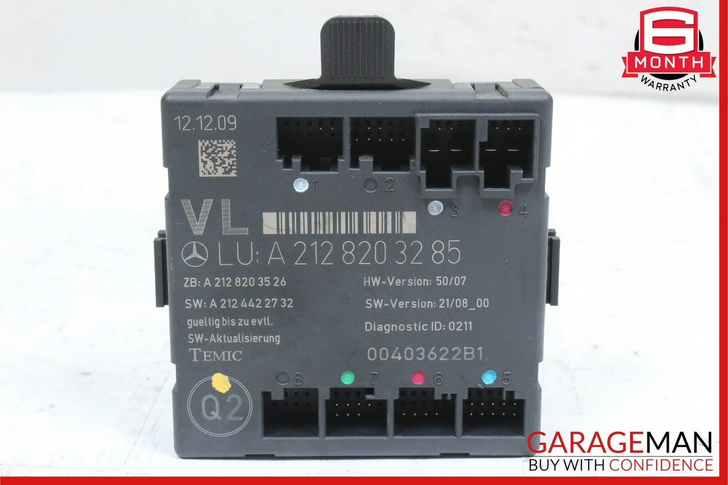08-14 Mercedes W204 C250 C300 C350 Front Left Side Door Control Module Unit