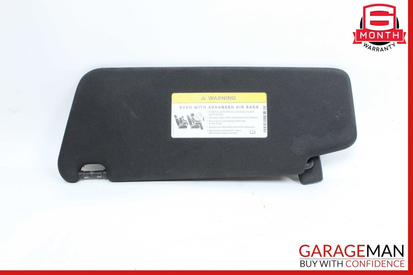 08-14 Mercedes W204 C300 Front Right Passenger Sun Visor Sunvisor Shade Black