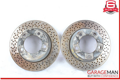 99-05 Porsche 911 996 Rear Left & Rear Right Side Brake Rotor Disc Set of 2 OEM