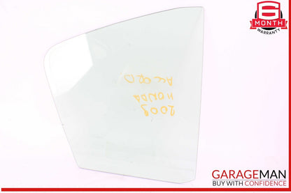 08-12 Honda Accord LX-P Rear Right Passenger Side Door Vent Glass OEM