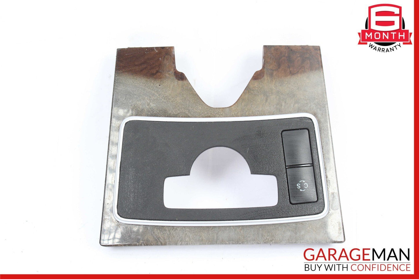 10-13 Mercedes W212 E350 E400 E550 Center Console Switch Trim Cover Bezel Wood