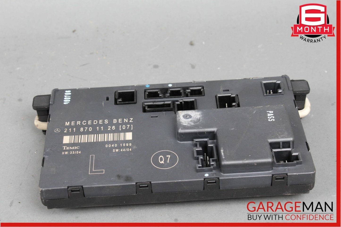 03-09 Mercedes W211 E550 E350 Front Left Driver Side Door Control Module Unit