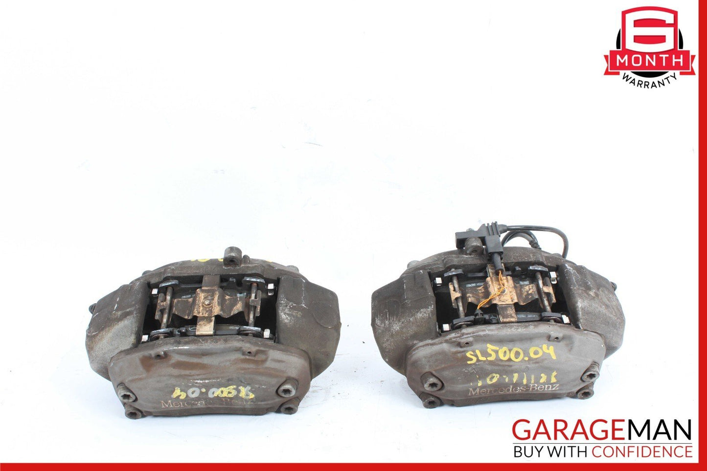 03-06 Mercedes R230 SL500 Brake Calipers Front Left & Right Set 20825301 OEM