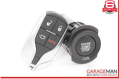 17-22 Maserati Ghibli M157 Levante M161 Push Start Ignition Button w/ Key OEM