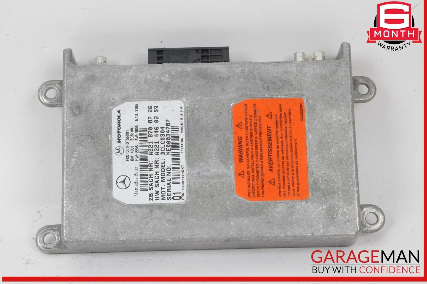 00-14 Mercedes R230 SL500 S55 AMG Voice Communication Control Module Unit OEM