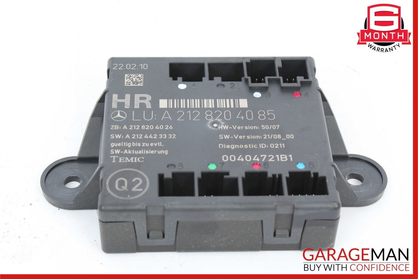 08-18 Mercedes W212 E350 C350 C300 Rear Right Side Door Control Module Unit OEM