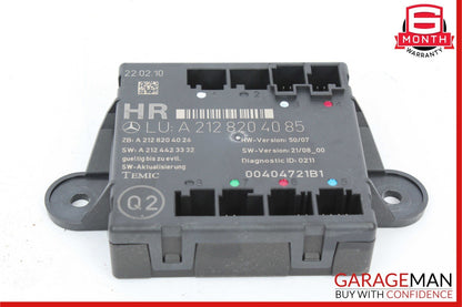 08-18 Mercedes W212 E350 C350 C300 Rear Right Side Door Control Module Unit OEM