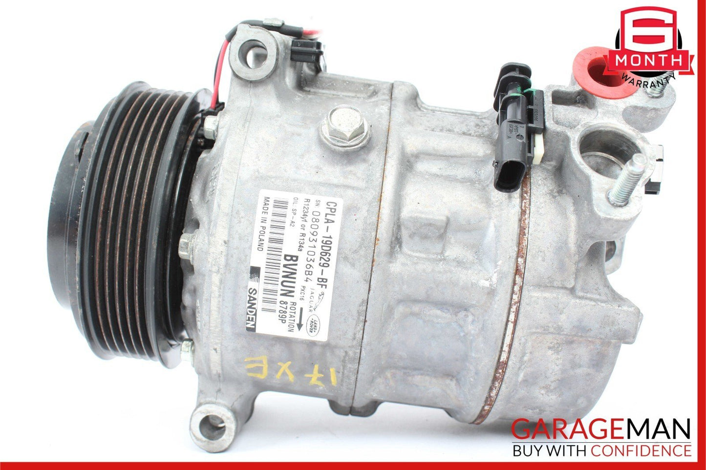 17-19 Jaguar XE 2.0L AC A/C Air Cooling Conditioning Compressor Pump OEM
