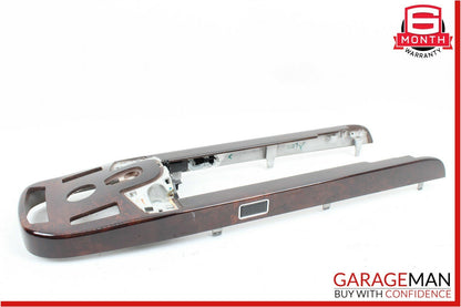 07-09 Mercedes W221 S450 S550 Front Center Console Armrest Trim Panel Wood Bezel