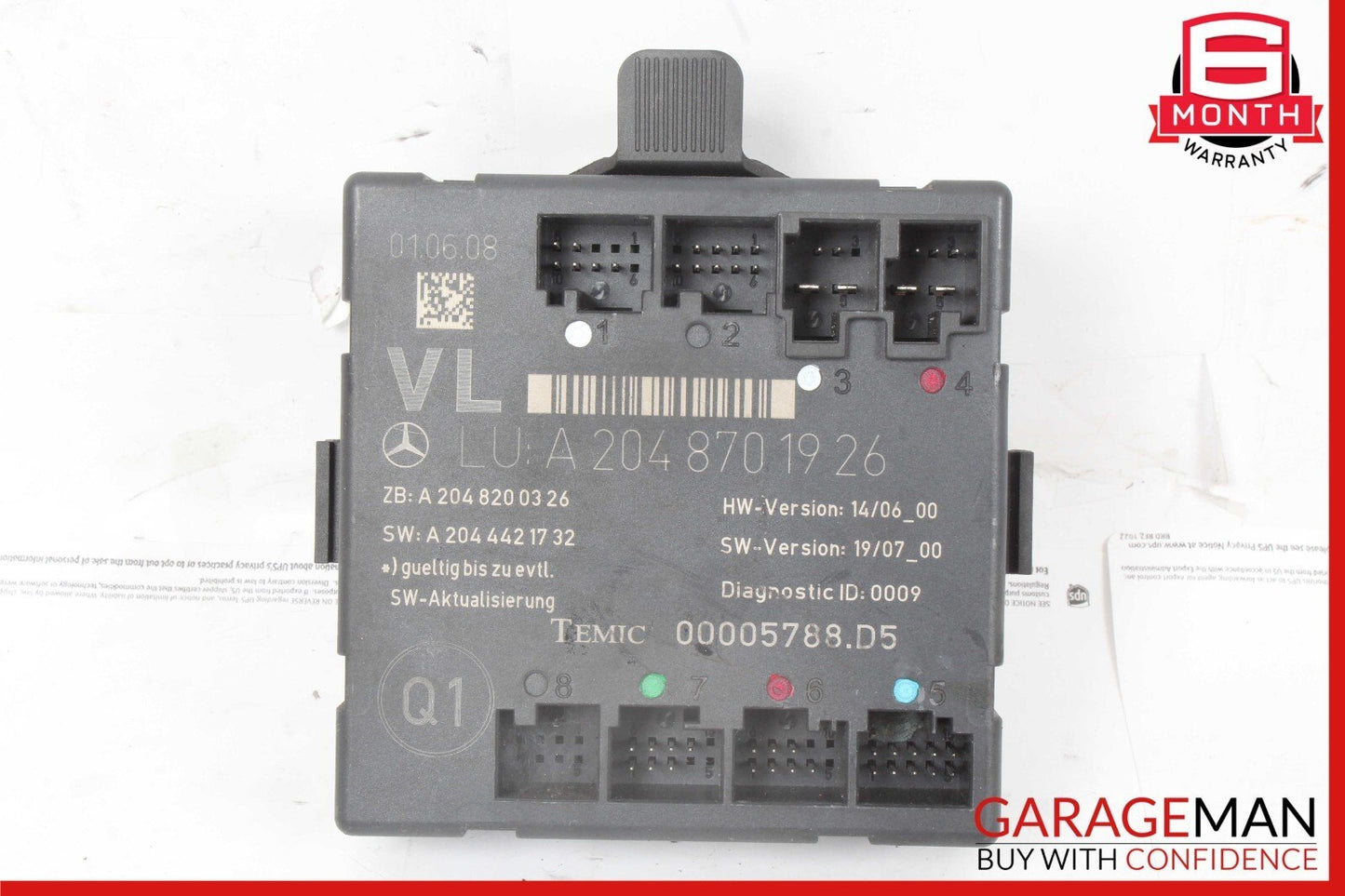 08-14 Mercedes W204 C63 AMG C300 Front Left Side Door Control Controller Module