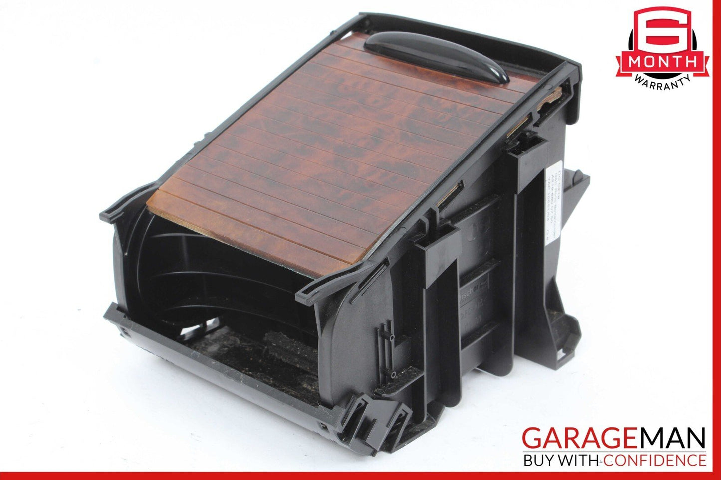 06-11 Mercedes W219 CLS500 Rear Center Console Cupholder Storage Tray Wood