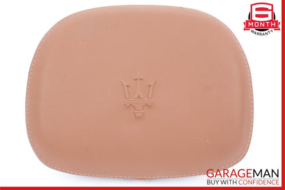 14-17 Maserati Ghibli Front Left / Right Seat Headrest Head Rest Brown