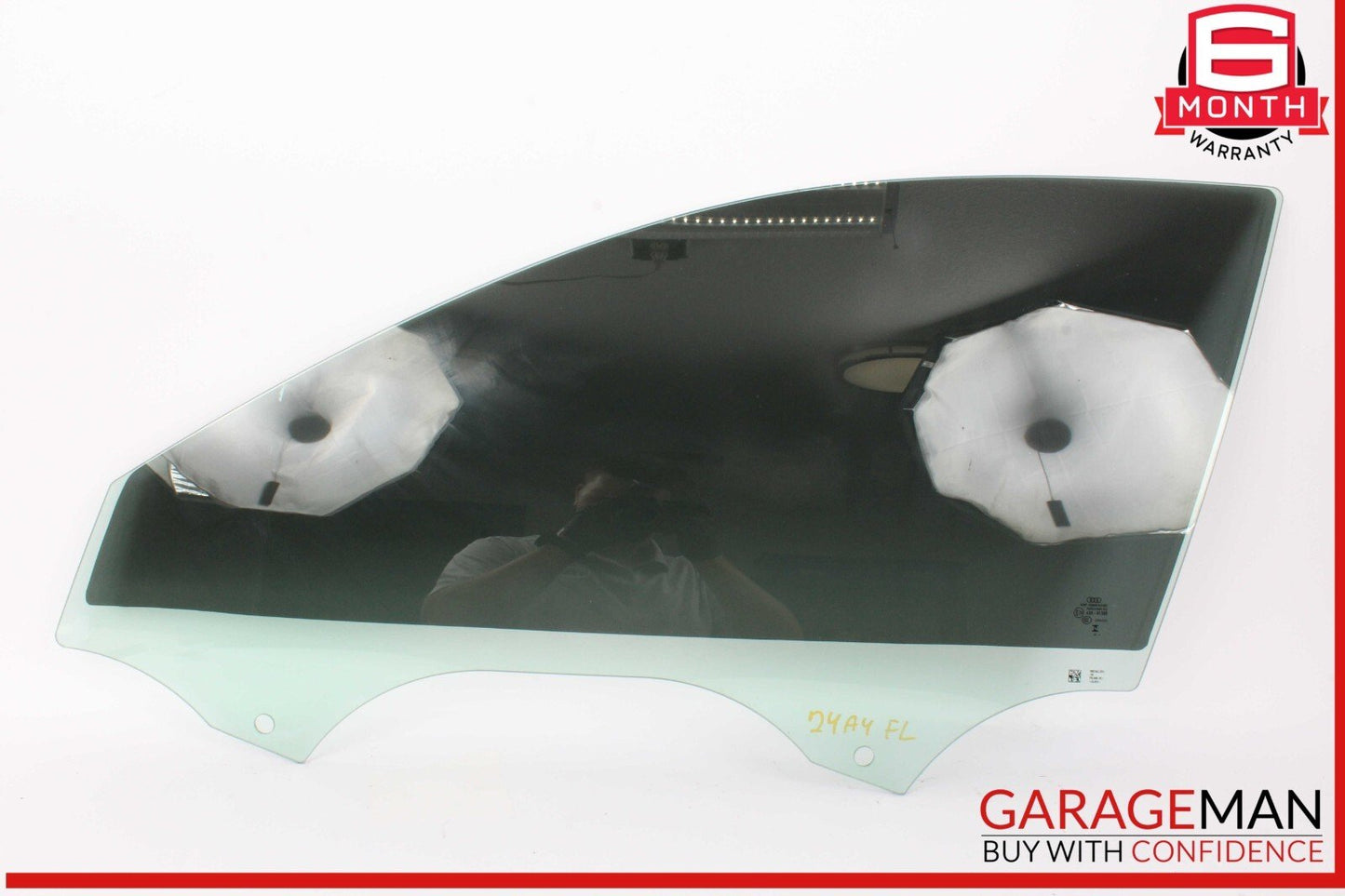 17-24 Audi A4 Front Left Driver Side Door Window Glass 8W0845201C OEM