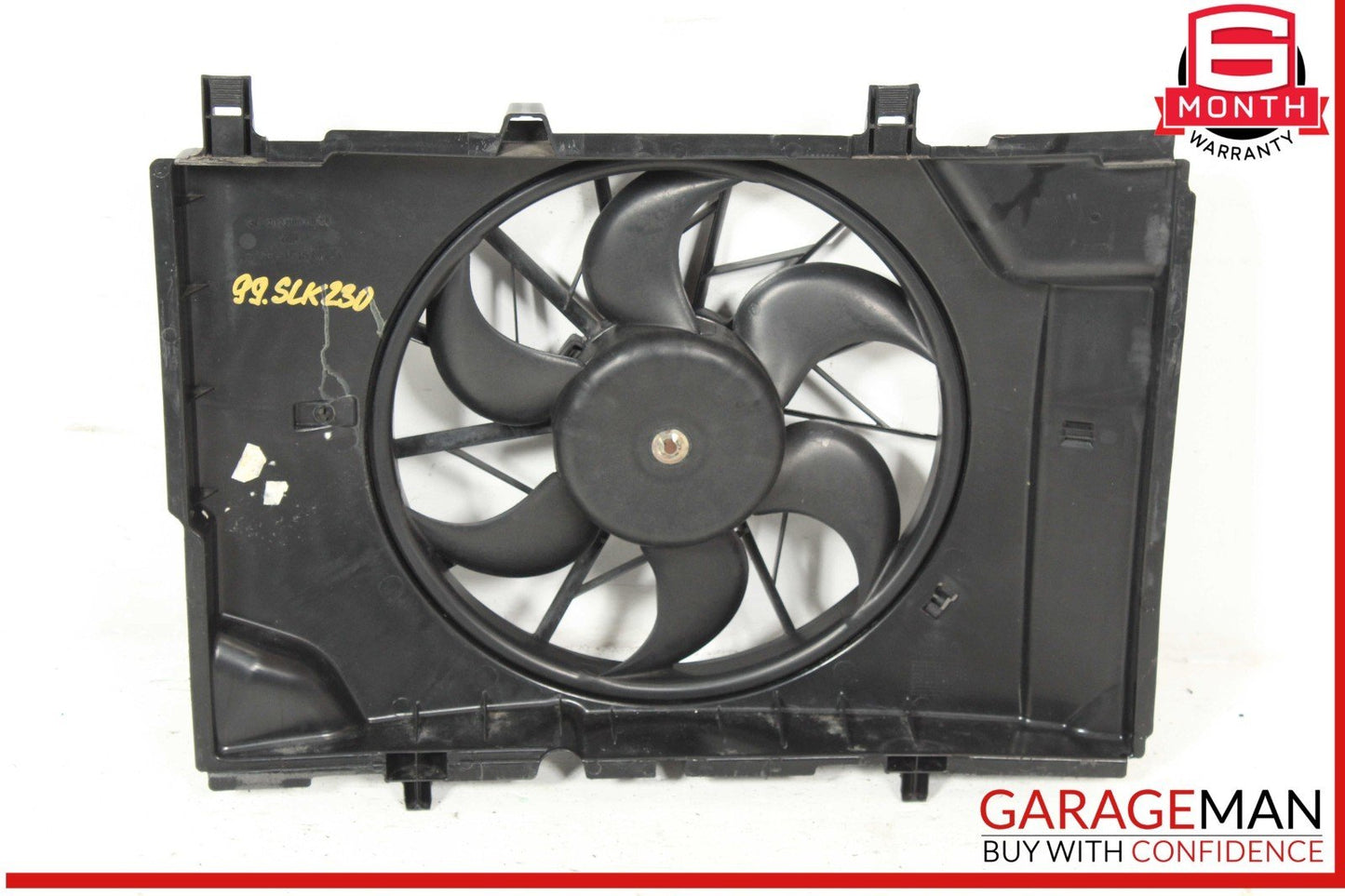 97-04 Mercedes R170 SLK230 C230 Engine Cooling Radiator Fan Motor Assembly OEM