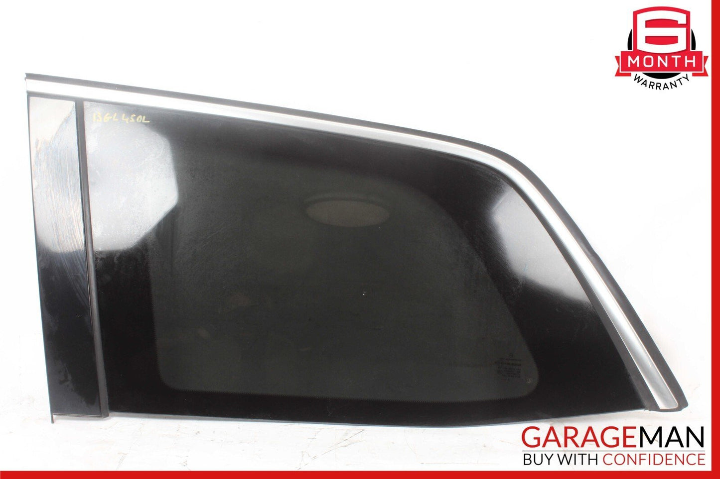 13-19 Mercedes X166 GL450 GLS550 Rear Left Side Quarter Window Glass Trim Assy