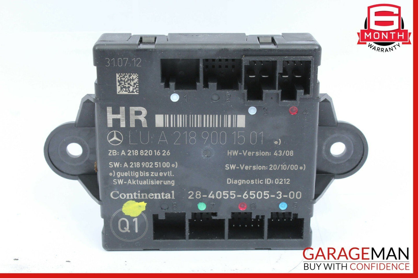08-14 Mercedes W204 C300 C350 Rear Right Door Control Module Unit 2189001501 OEM