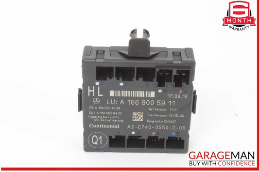 12-20 Mercedes W166 ML350 4MATIC Rear Left Driver Side Door Control Module Unit