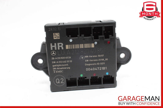 08-14 Mercedes W212 E500 C350 Rear Right Side Door Control Module OEM