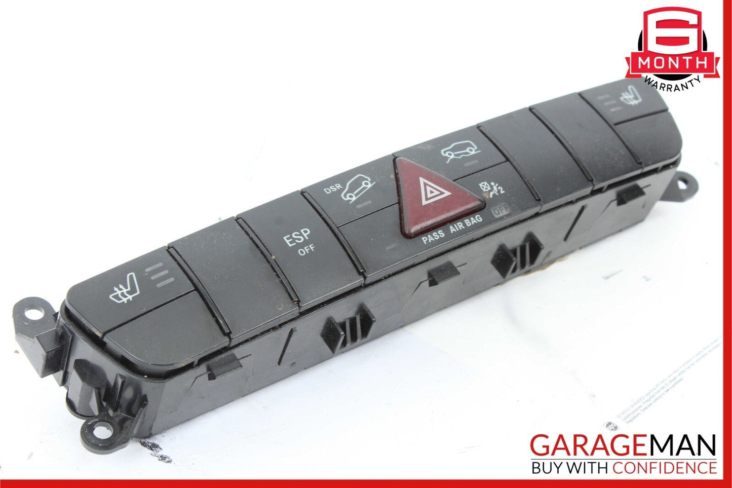 06-12 Mercedes W164 ML550 Center Dash Hazard Light Switch Controller Module OEM