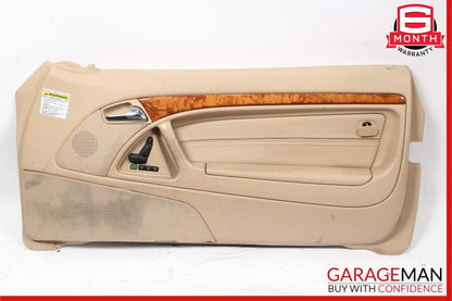 96-02 Mercedes R129 SL500 Front Right Side Interior Door Panel Leather Saffron