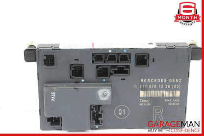 03-09 Mercedes W211 E350 E550 Front Right Passenger Door Controller Module OEM