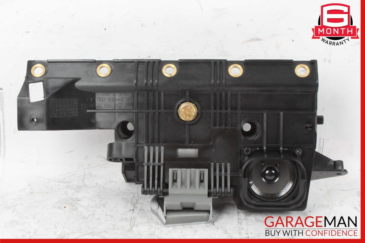 03-08 Mercedes R230 SL500 Rear Left Seat Belt Retractor Luggage w/ Speaker OEM