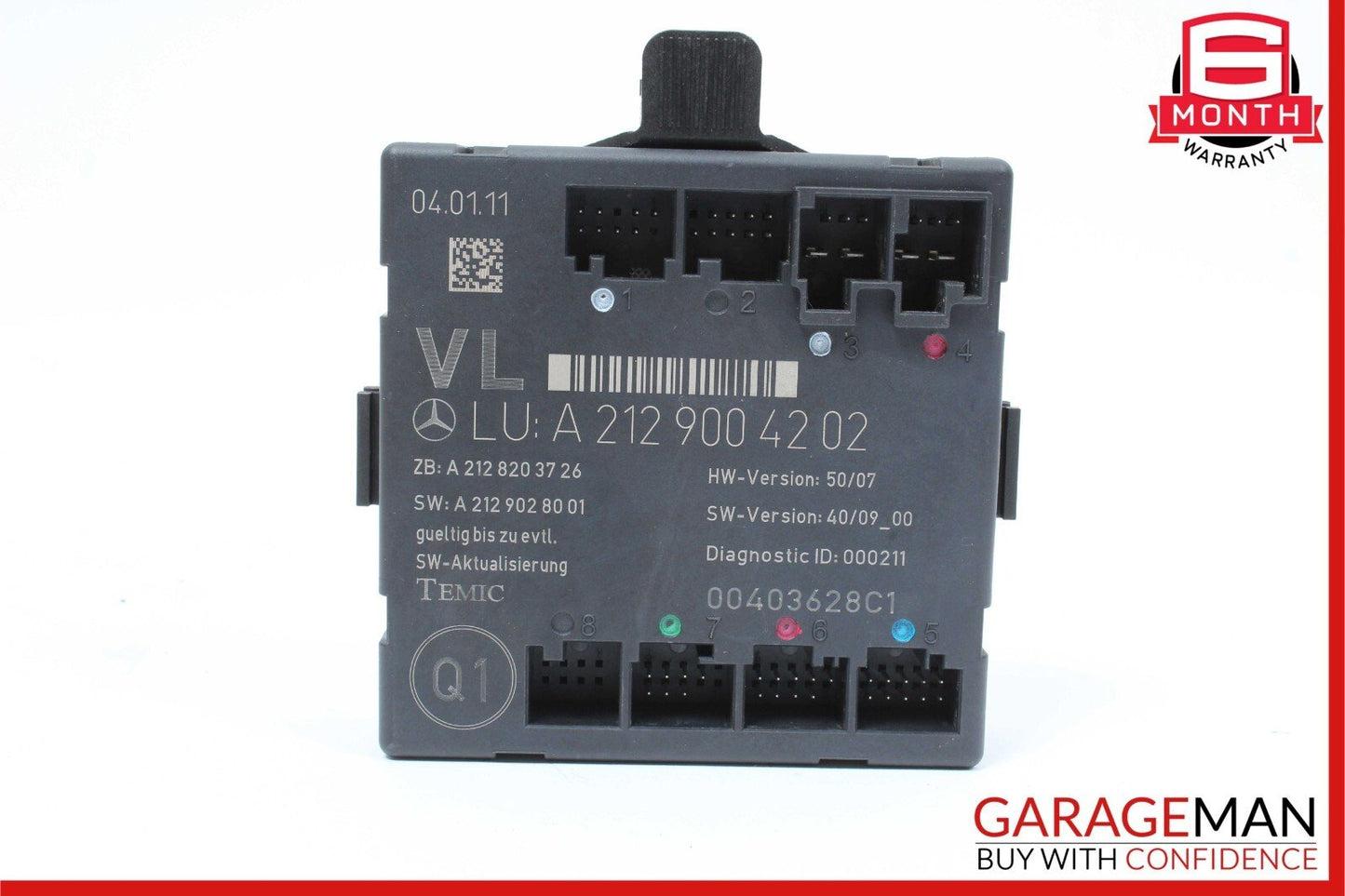 08-18 Mercedes W212 E350 C300 CLS400 Front Left Driver Door Control Module Unit