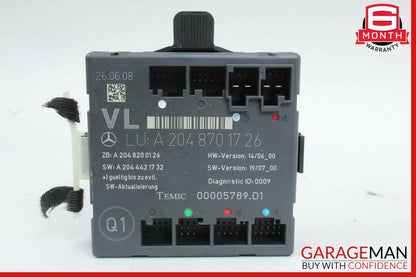 08-14 Mercedes W204 C300 C350 C63 AMG Front Left Side Door Control Module Unit