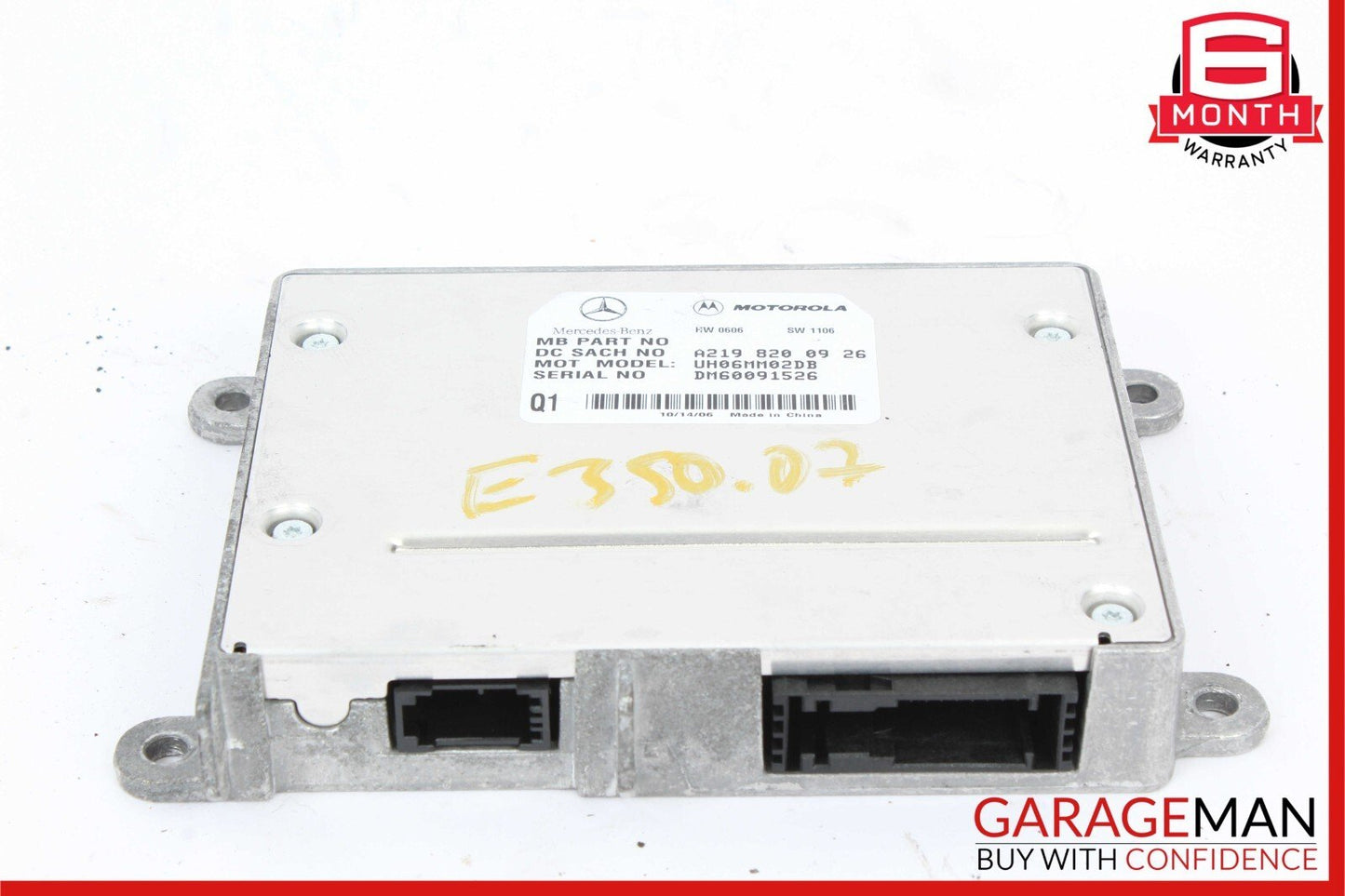 06-09 Mercedes GL450 E500 E63 AMG Communication Control Module 2198200926 OEM