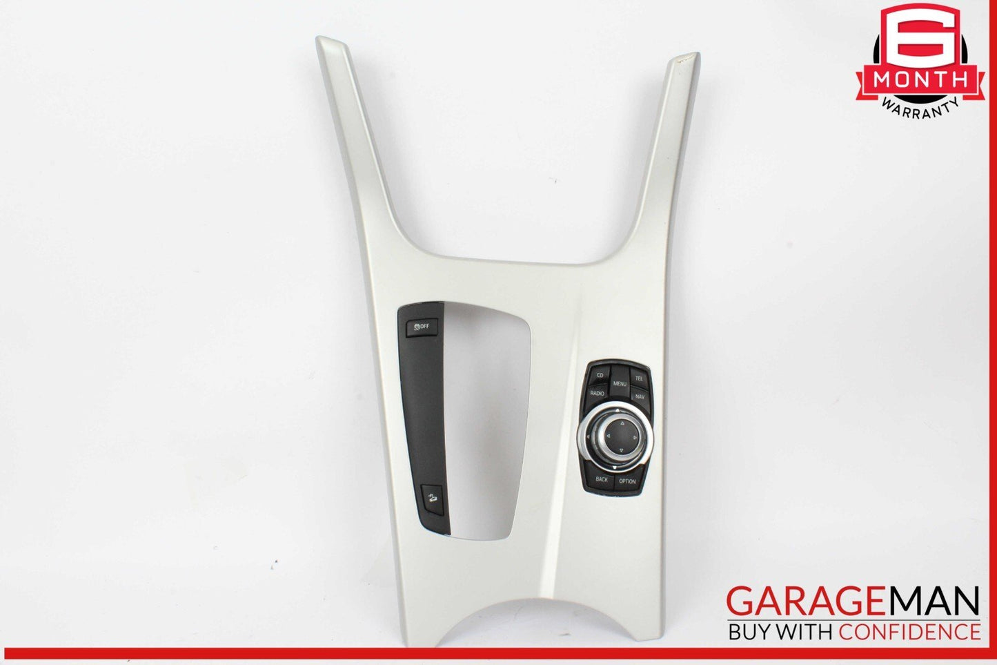 11-17 BMW X3 Center Console Shifter Trim Panel w/ Media Switch Controller OEM