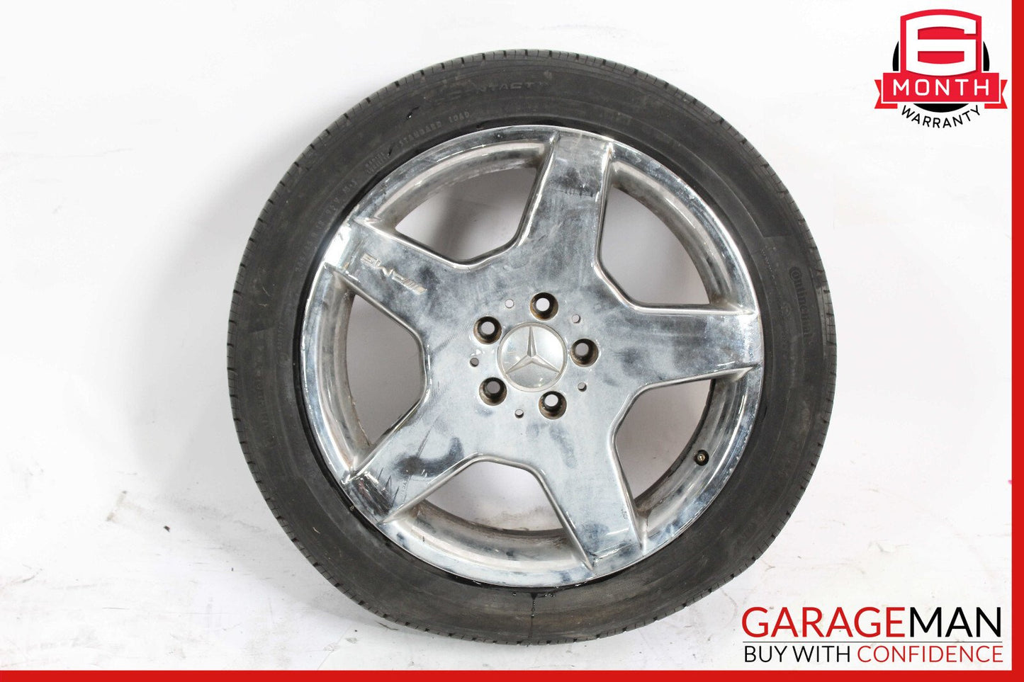 00-06 Mercedes W220 S430 CL500 9 X R18 18" Rear Wheel Rim 2204013702 OEM