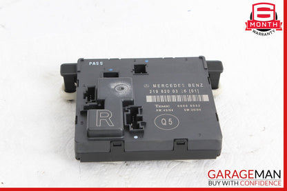 06-11 Mercedes W219 CLS550 Rear Right Door Control Module 2198200326 OEM