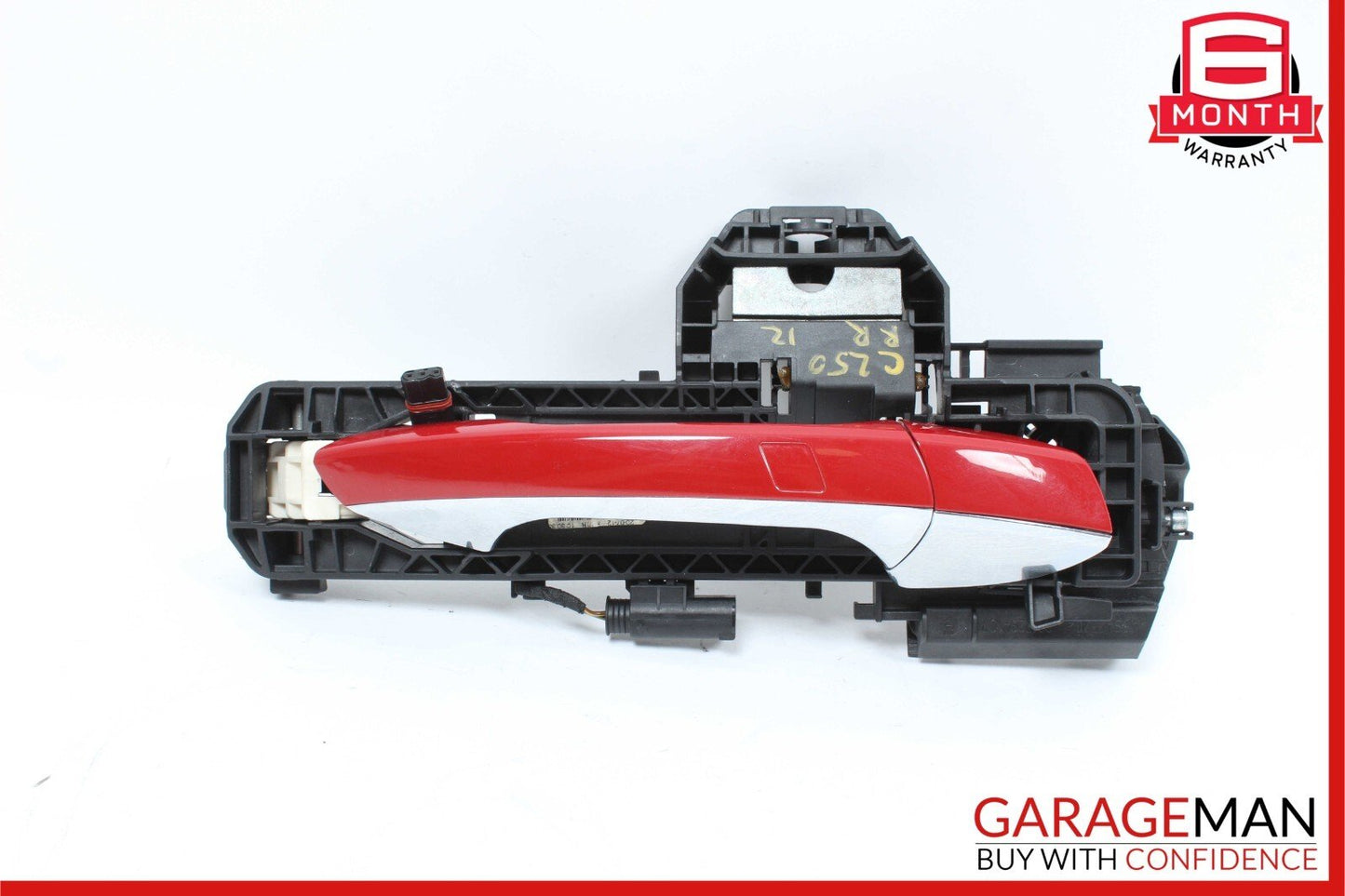 12-14 Mercedes W204 C250 Rear Right Side Exterior Door Handle Red Keyless Go OEM