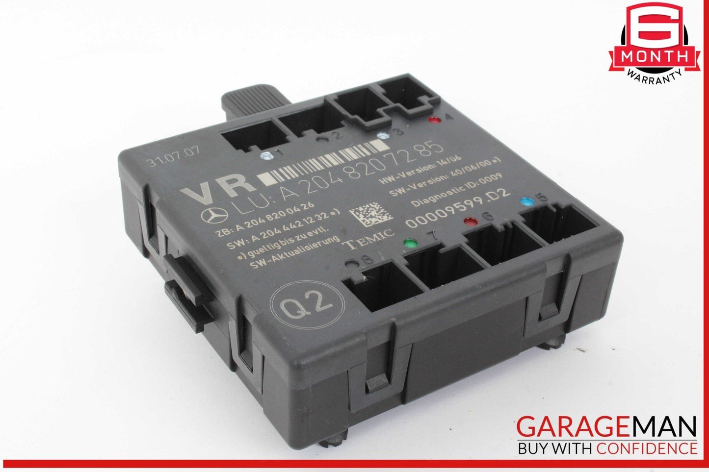 08-14 Mercedes W204 C300 C350 Front Right Side Door Control Module Unit OEM
