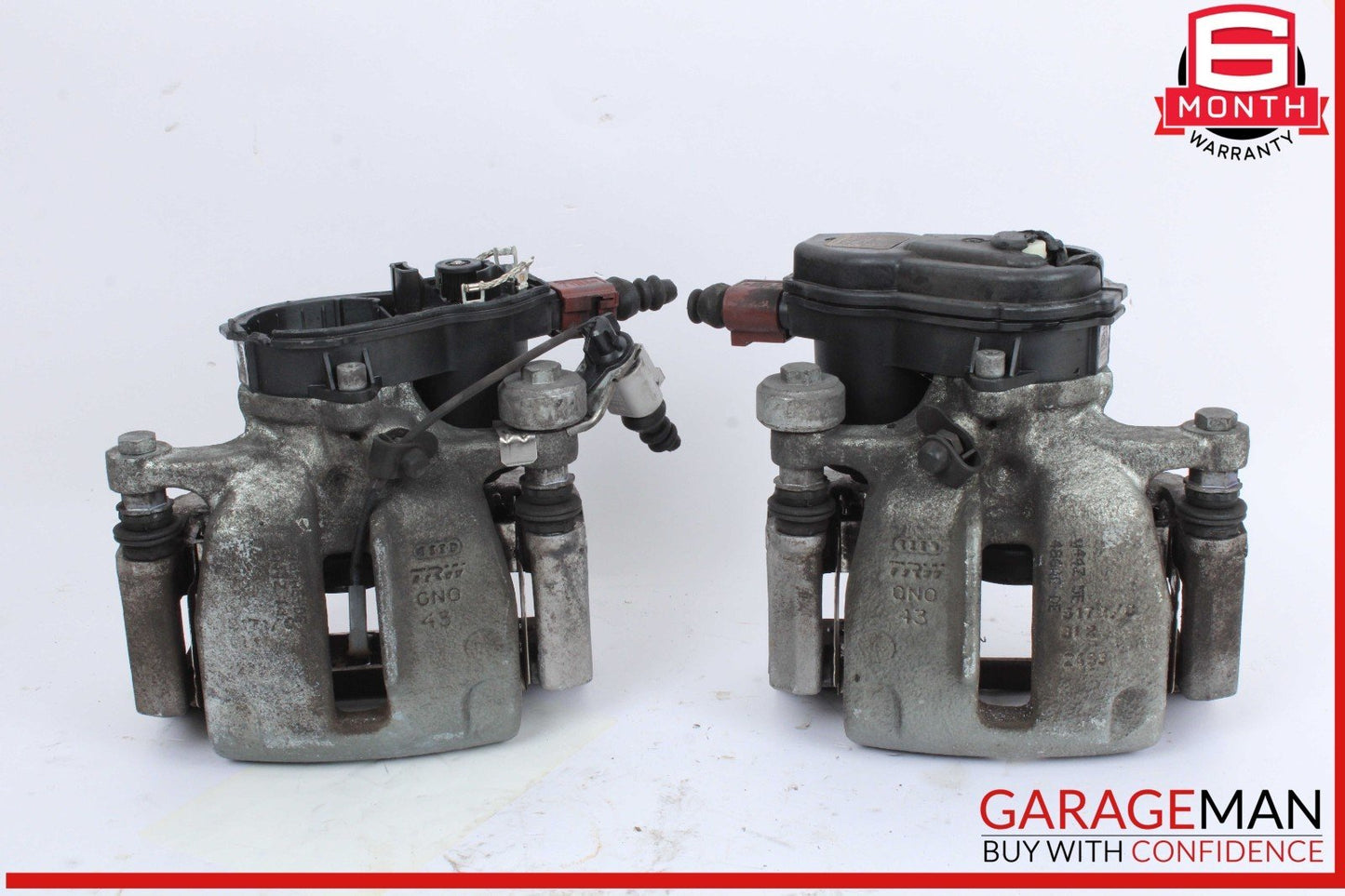 12-18 Audi A6 A7 Rear Left & Right Side Brake Calipers Set of 2 Pc OEM