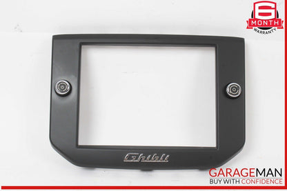 14-17 Maserati Ghibli Dashboard Dash Display Screen Trim Bezel Cover Black OEM