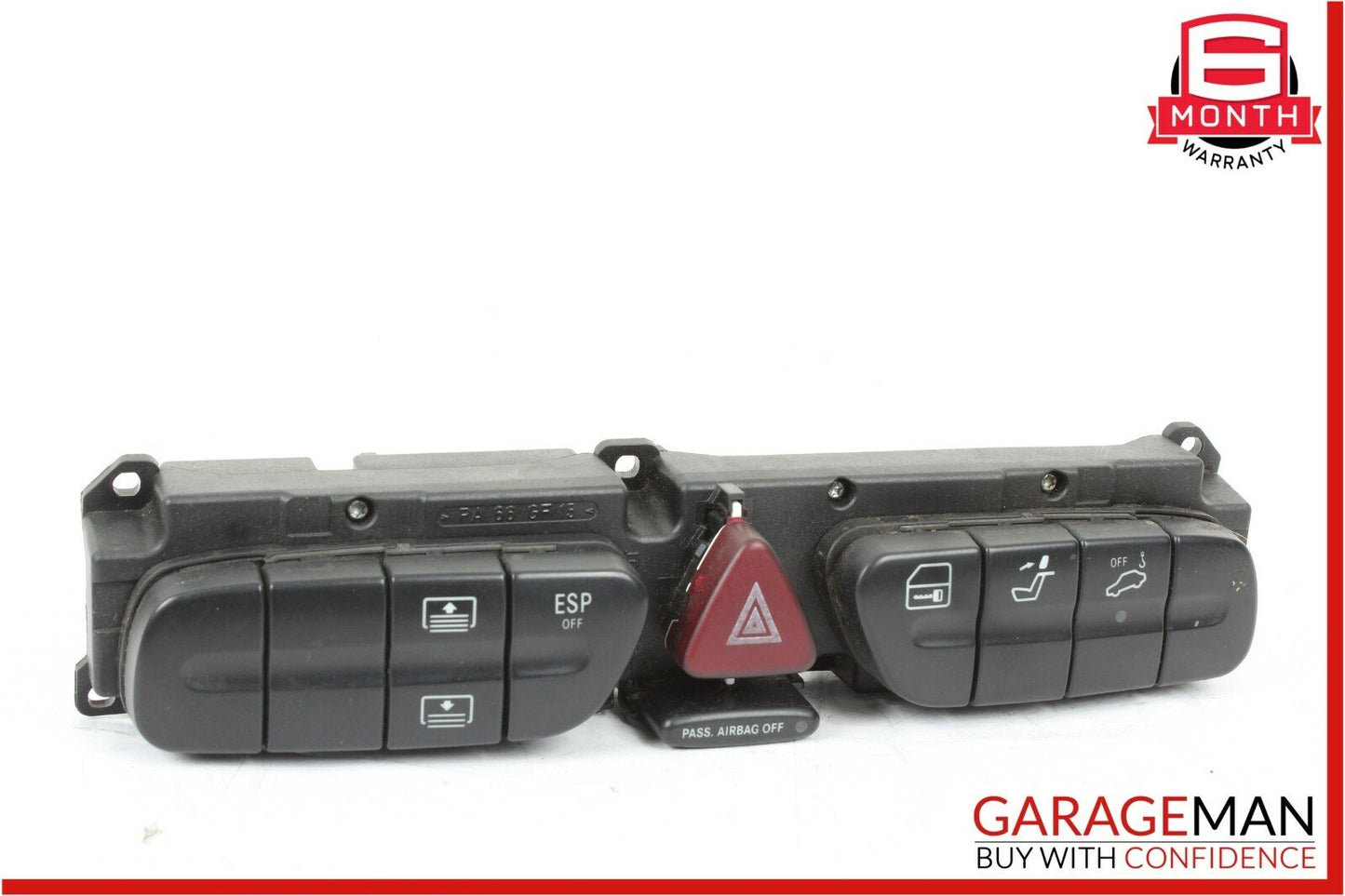 01-04 Mercedes CLK500 C240 Center Dash Hazard Light Door Lock Control Switch OEM