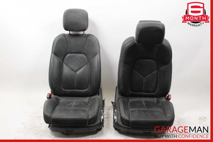 15-18 Porsche Macan Front Right & Left Complete Seat Set of 2 Pc Black OEM