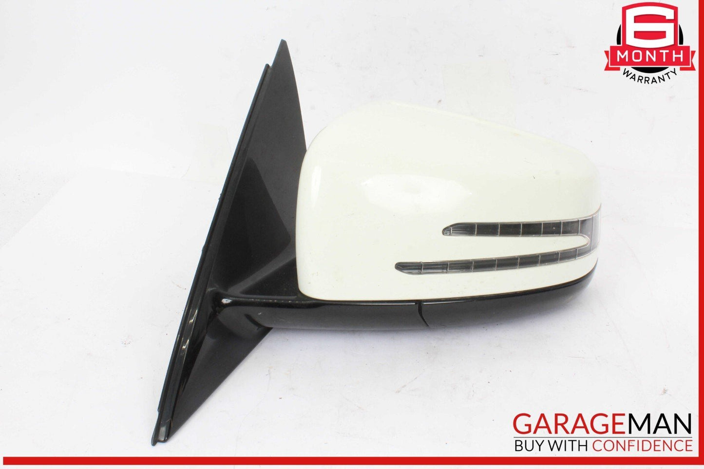 10-13 Mercedes W212 E350 Bluetec Front Left Side Mirror Door Rear View White