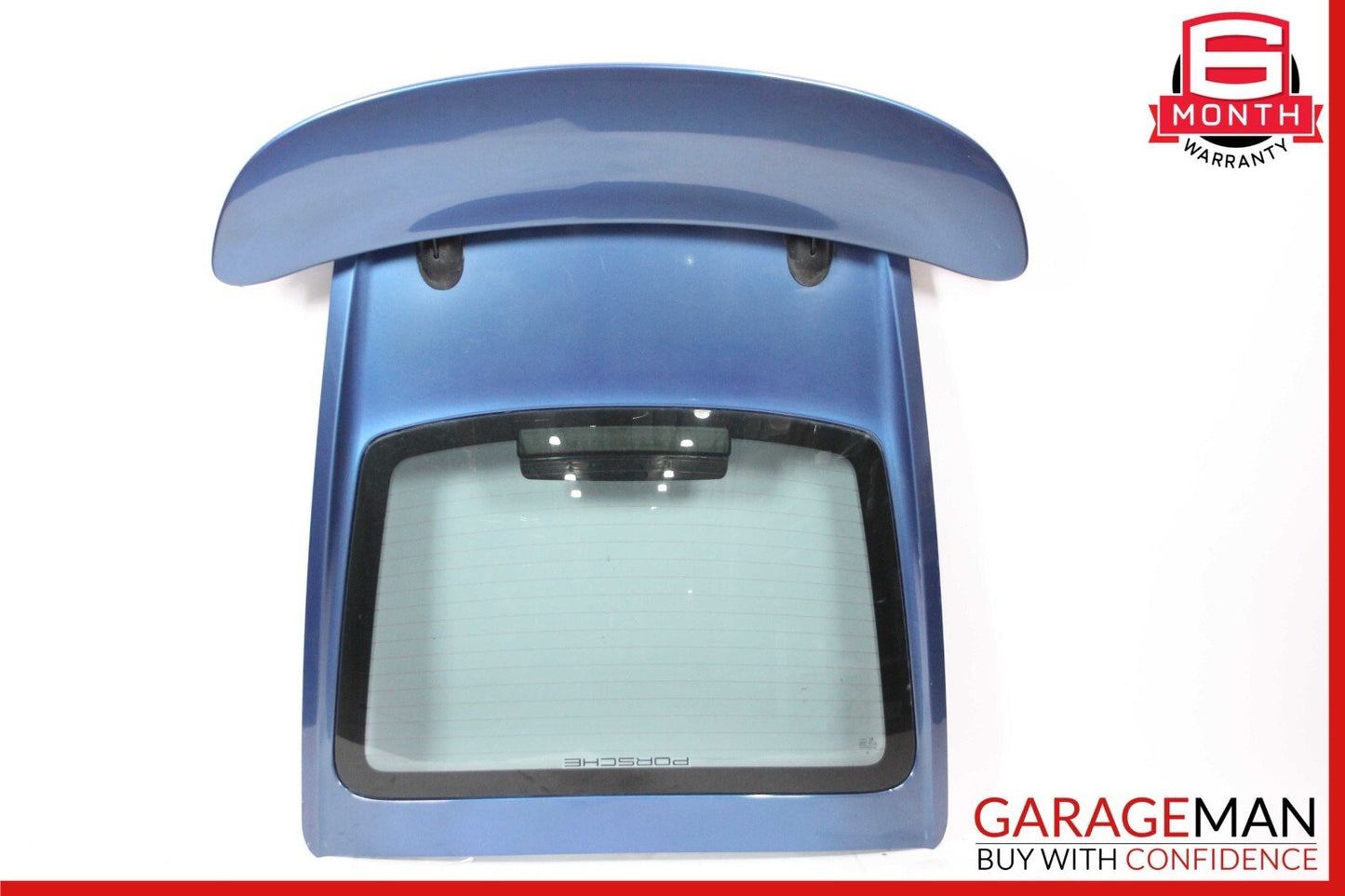 06-08 Porsche Cayman 987 Rear Trunk Glass Hatch Tail Gate Panel w/ Spoiler Blue