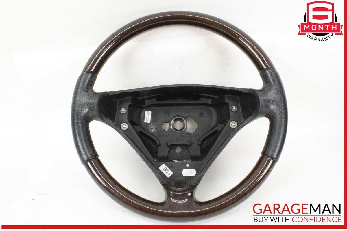 05-08 Mercedes R171 SLK280 Front Left Driver Side Steering Wheel Wood Black OEM